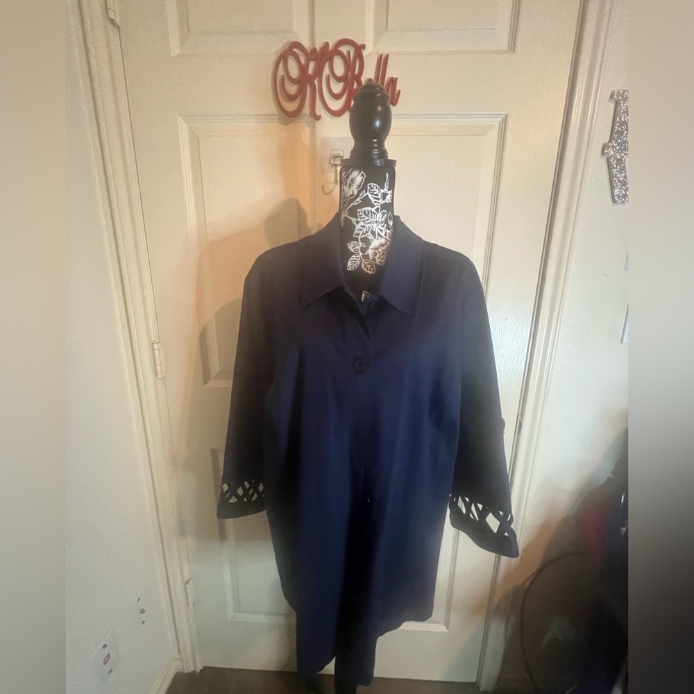 NWOT Dark Blue Denim size 2x jacket.